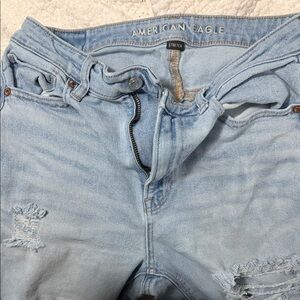 American Eagle Outfitters Light Blue Distressed Jeans